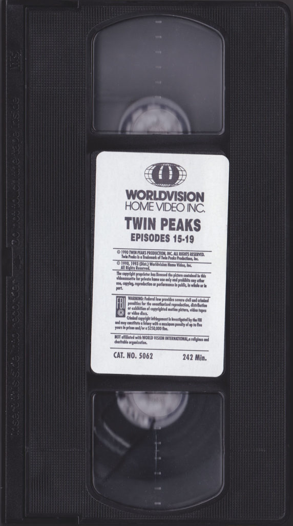 VHS Cassette for Episodes 15-19