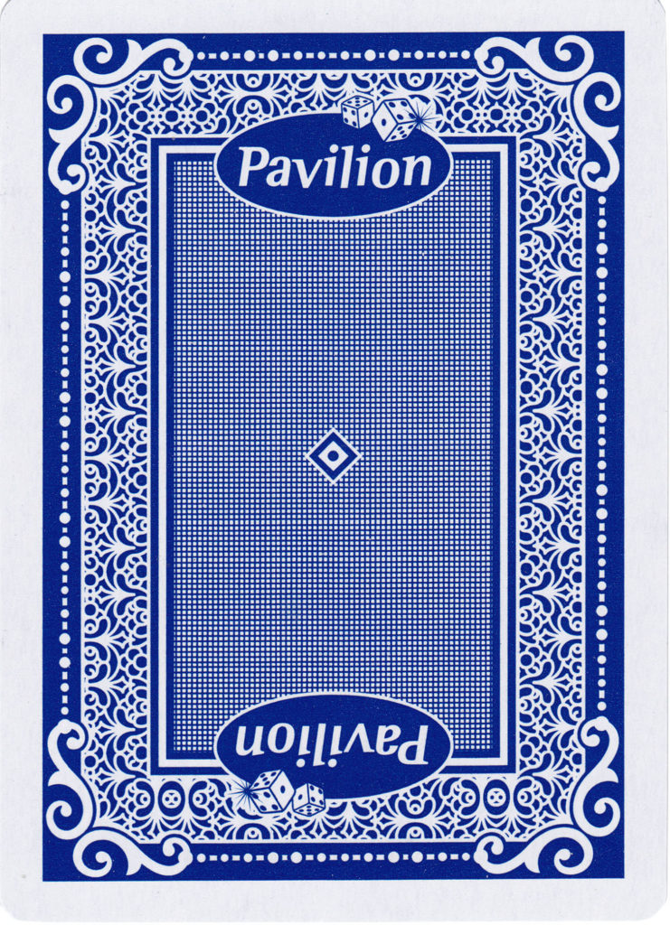 Back of Blue Pavilion Playing Card