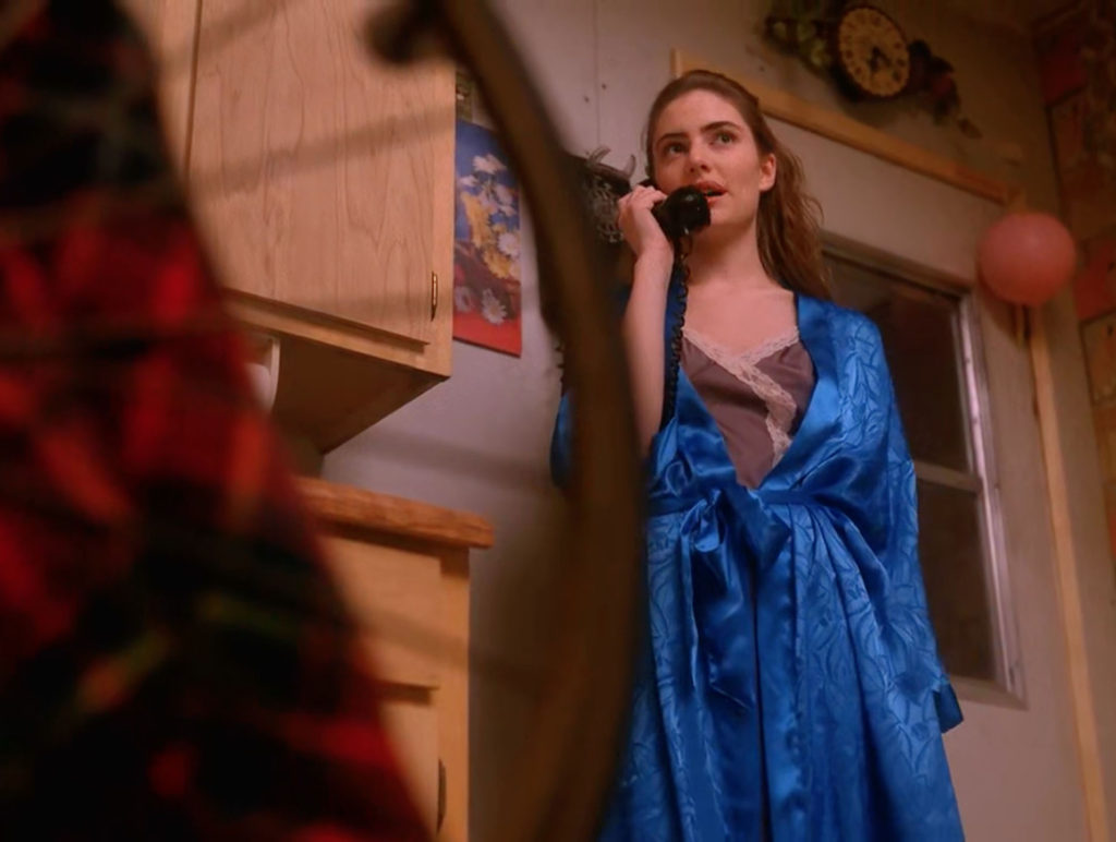 Shelly Johnson on the phone with Bobby