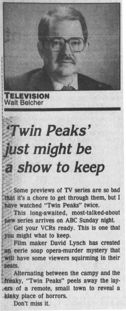 The Tampa Tribune - April 6, 1990 - Twin Peaks Just Might Be A Show To Keep