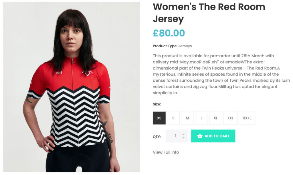 Milltag - The Red Room Jersey for Women