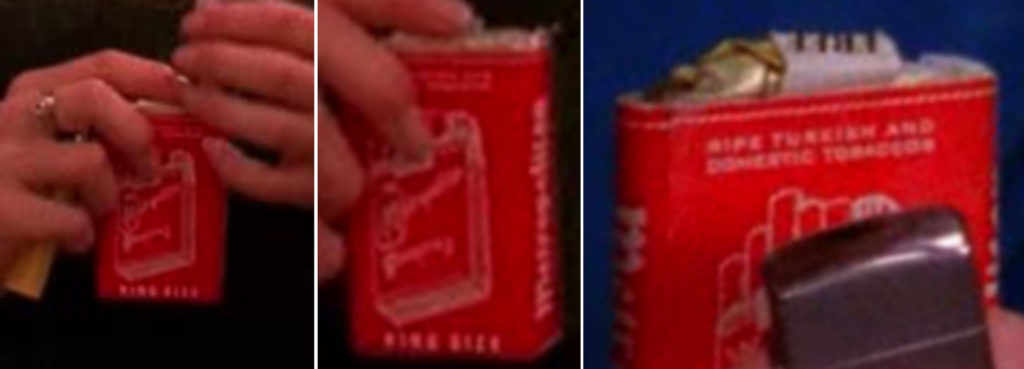 Details of the Metropolitan Cigarette packaging