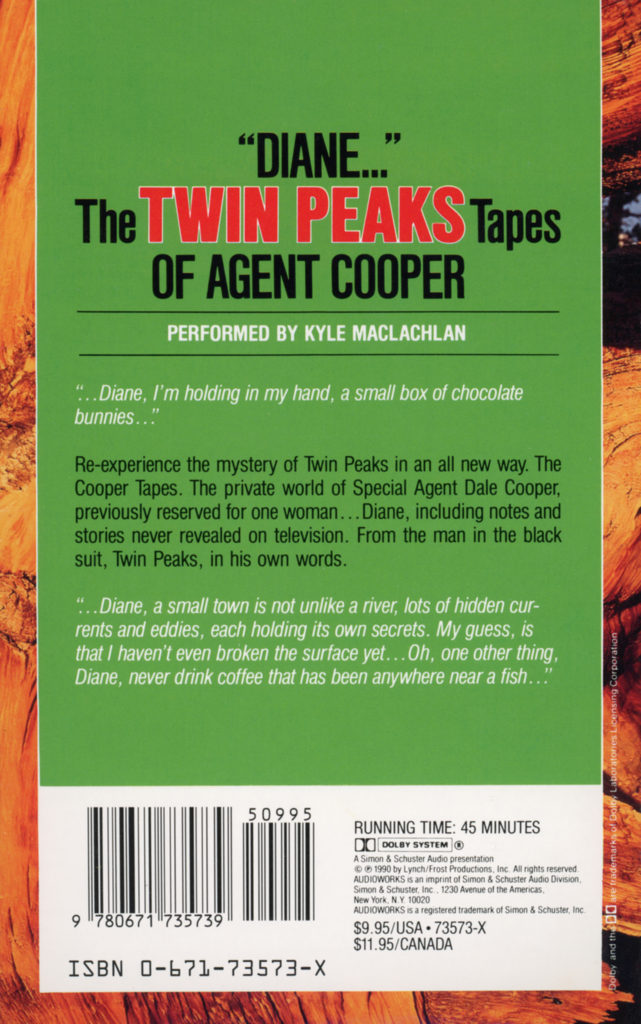 Diane - The Twin Peaks Tapes of Agent Cooper