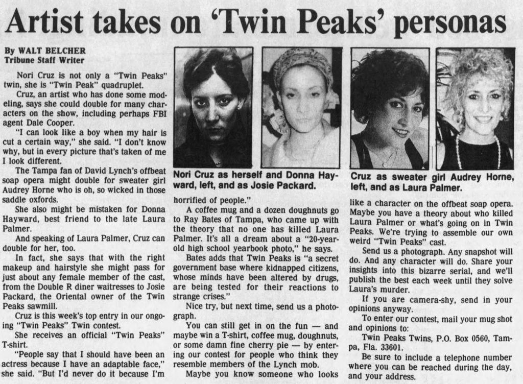 Tampa Bay Tribune - August 31, 1990 - Nori Cruz