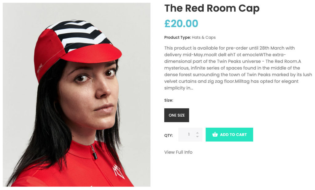 Milltag - The Red Room Cap