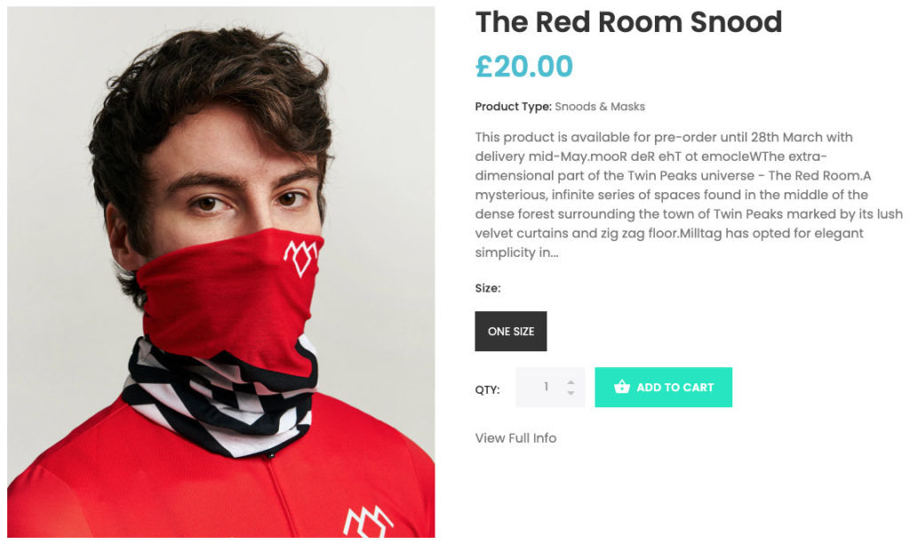 Milltag - The Red Room Snood
