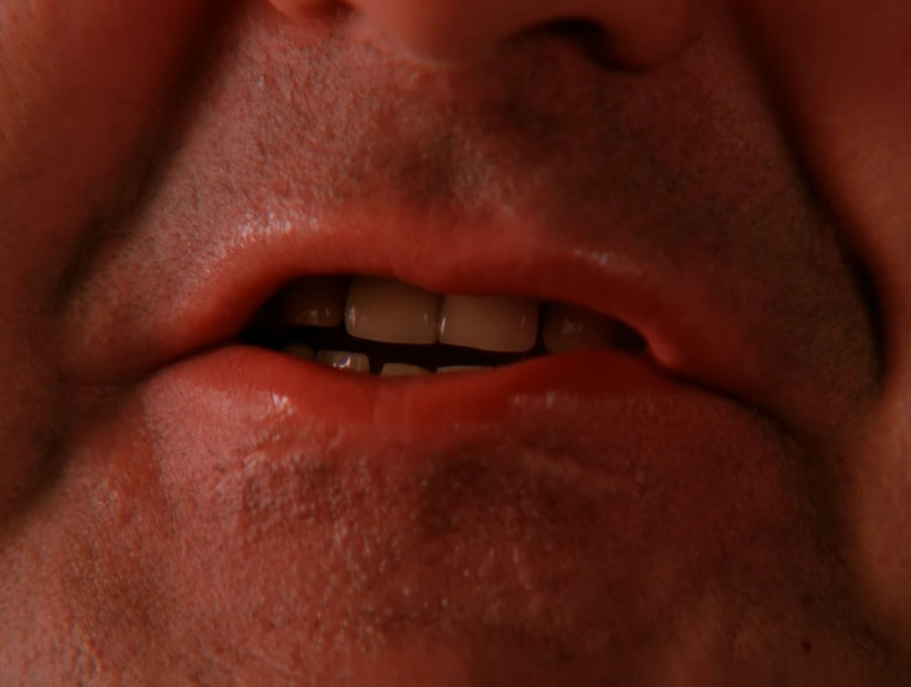 Close up of Jacques Renault's mouth