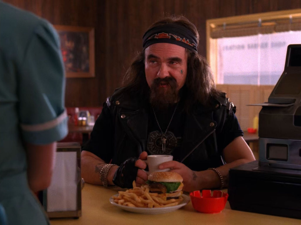 Biker Earle at the Double R Diner