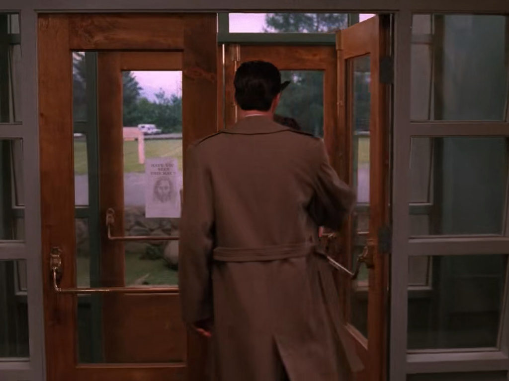 Sheriff Truman and Dale Cooper Leaving the Twin Peaks Sheriff's Station