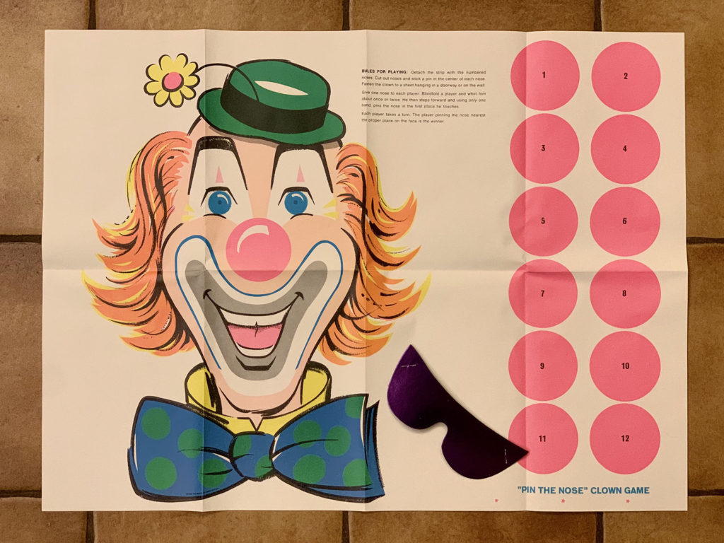Pin the Nose Clown Game