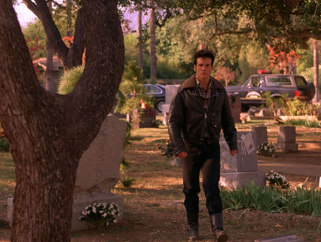 James Hurley attending Laura Palmer's funeral