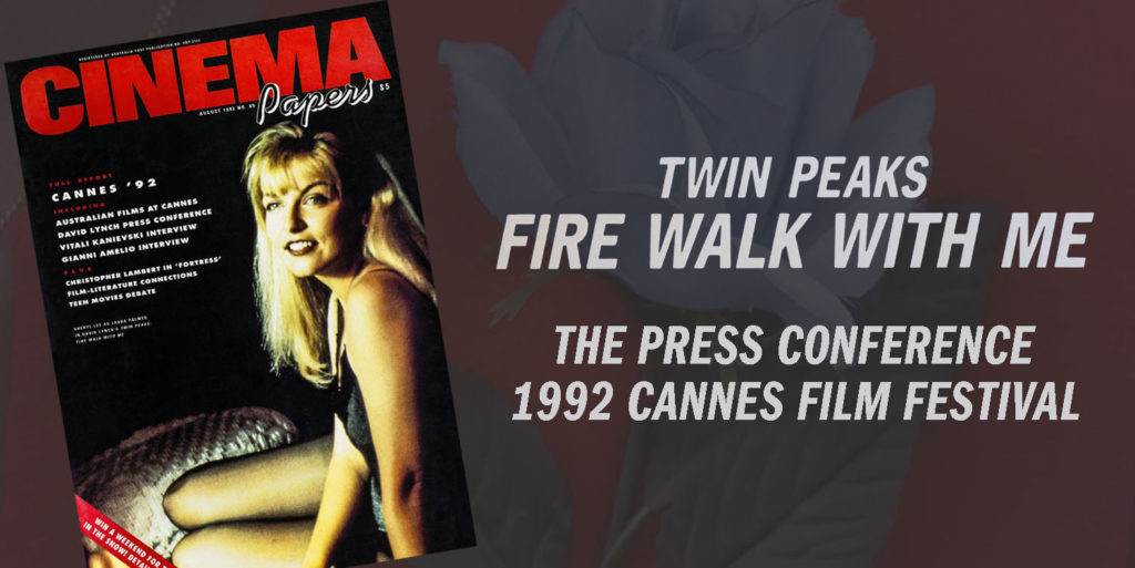 The Press Conference for Twin Peaks - Fire Walk With Me