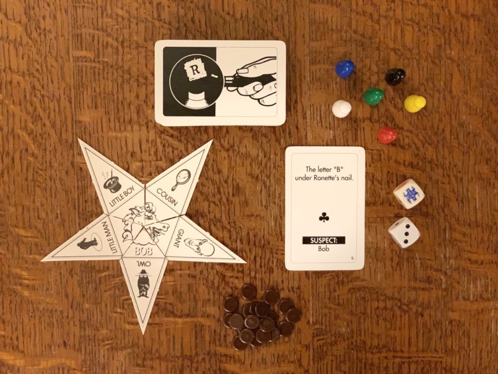 Contents of Twin Peaks Murder Mystery Game
