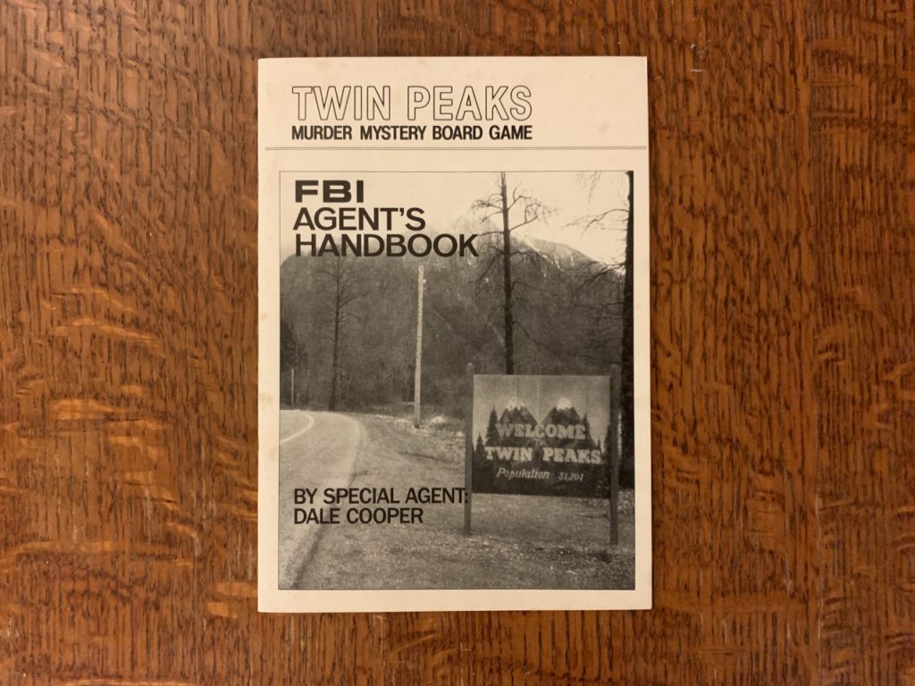 FBI Agent's Handbook for Twin Peaks Murder Mystery Game