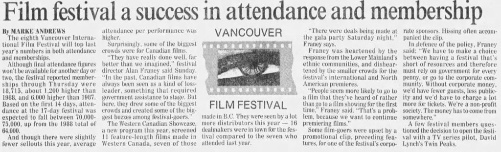 The Vancouver Sun - October 16, 1989