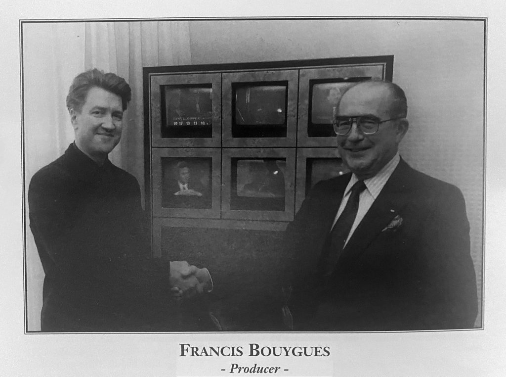 David Lynch with film producer Francis Bouygues